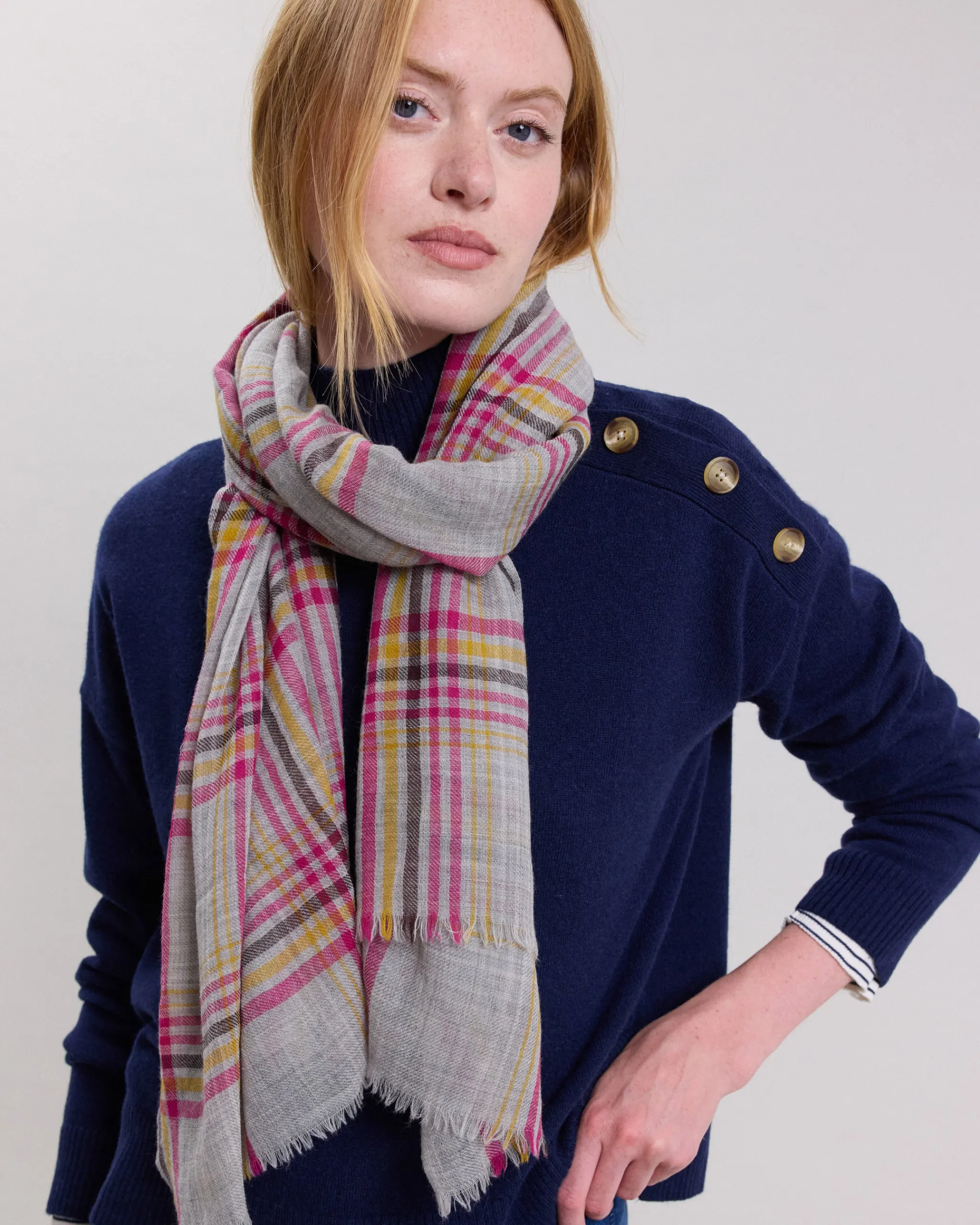 plaid_scarf_0.webp Plaid Scarf<Hartford Outlet